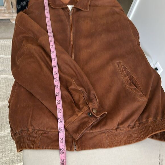 Vintage 80's Remy Men’s Buttery Soft Leather Bomber Jacket Brown Size 42 - Picture 9 of 16